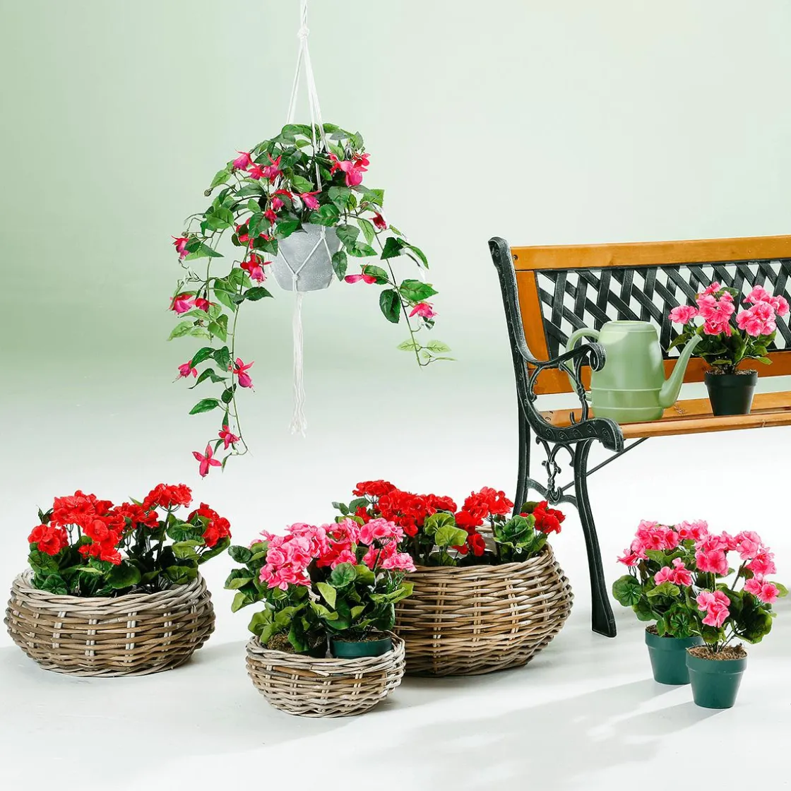 DecoWoerner Macetas Y Artículos De Decoración>La Cesta De La Planta De Ratán Es Redonda