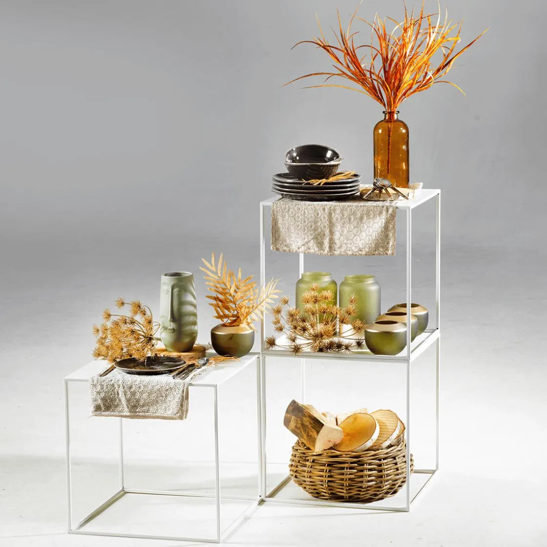 DecoWoerner Macetas Y Artículos De Decoración>La Cesta De La Planta De Ratán Es Redonda