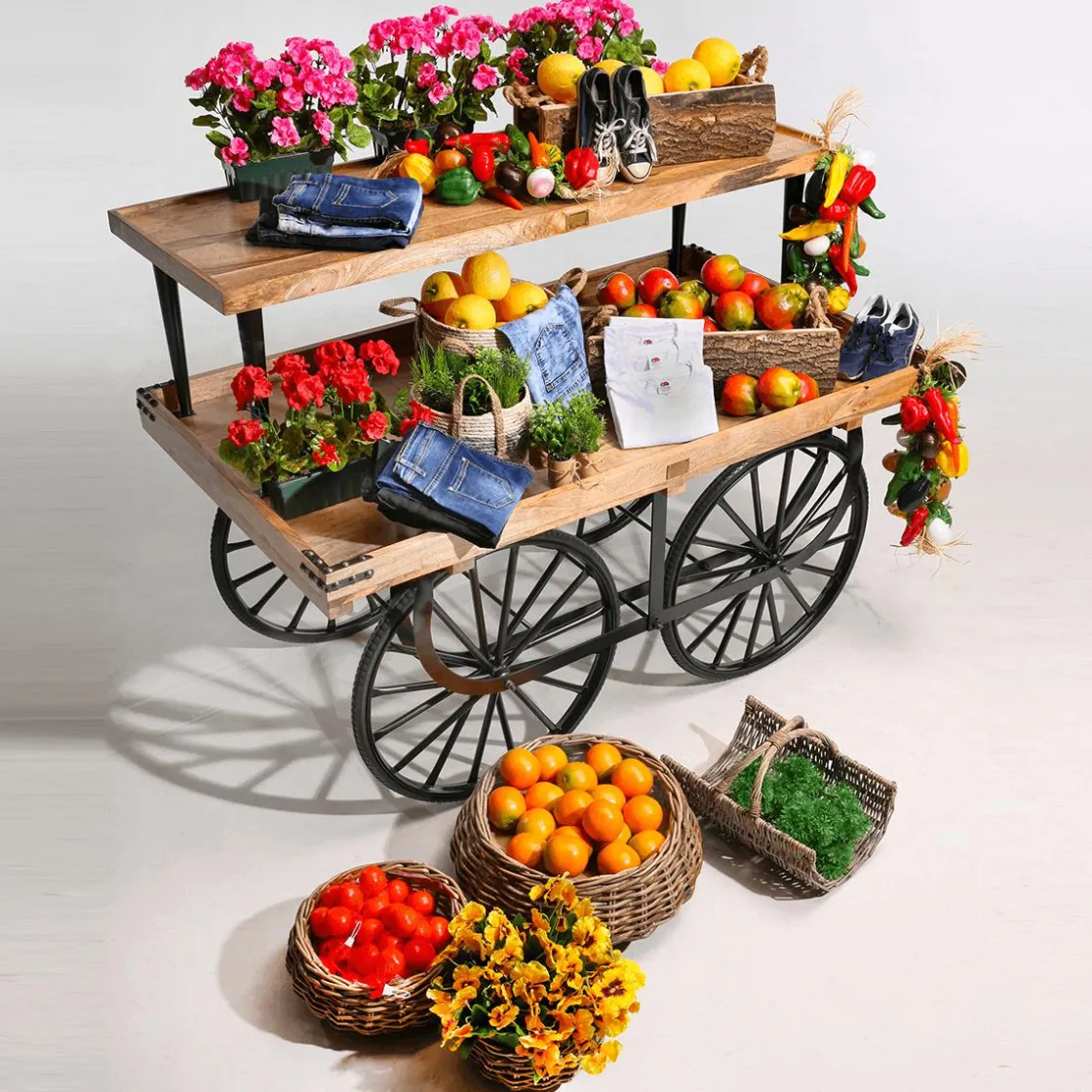 DecoWoerner Macetas Y Artículos De Decoración>La Cesta De La Planta De Ratán Es Redonda