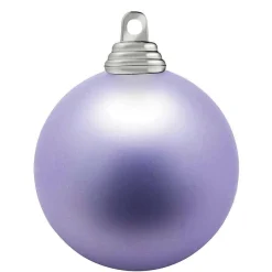 DecoWoerner Bolas De Navidad>Lavanda, Bolas De Navidad De Plástico Mate, Ignífugo, 6 Cm Ø - 24 Piezas