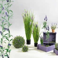 DecoWoerner Decoración De Primavera|Plantas De Interior>Lavanda Decorativa Con Maceta, 23 Cm