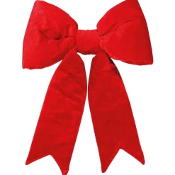 DecoWoerner Decoración Navideña Xxl>Lazo De Navidad De Terciopelo Longitud 40 Cm