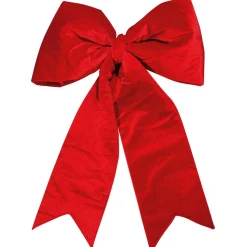 DecoWoerner Decoración Navideña Xxl>Lazo De Navidad De Terciopelo Longitud 110 Cm
