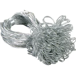 DecoWoerner Lazos De Regalo>Lazo Decorativo Plateado Longitud 40 Cm, 100 Piezas