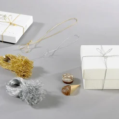 DecoWoerner Lazos De Regalo>Lazo Decorativo Plateado Longitud 40 Cm, 100 Piezas