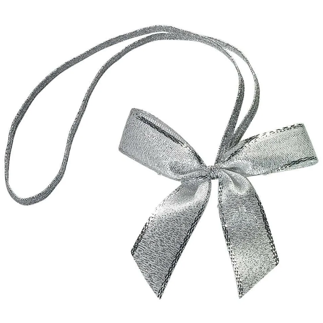 DecoWoerner Lazos De Regalo>Lazo Decorativo Plateado 40 Cm, 100 Piezas