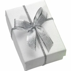 DecoWoerner Lazos De Regalo>Lazo Decorativo Plateado 40 Cm, 100 Piezas