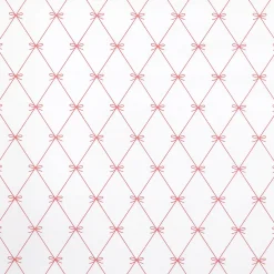 DecoWoerner Papel De Regalo>Lazos De Papel De Regalo Blanco / Rojo, 70 Cm De Ancho, Rollo De 40 M