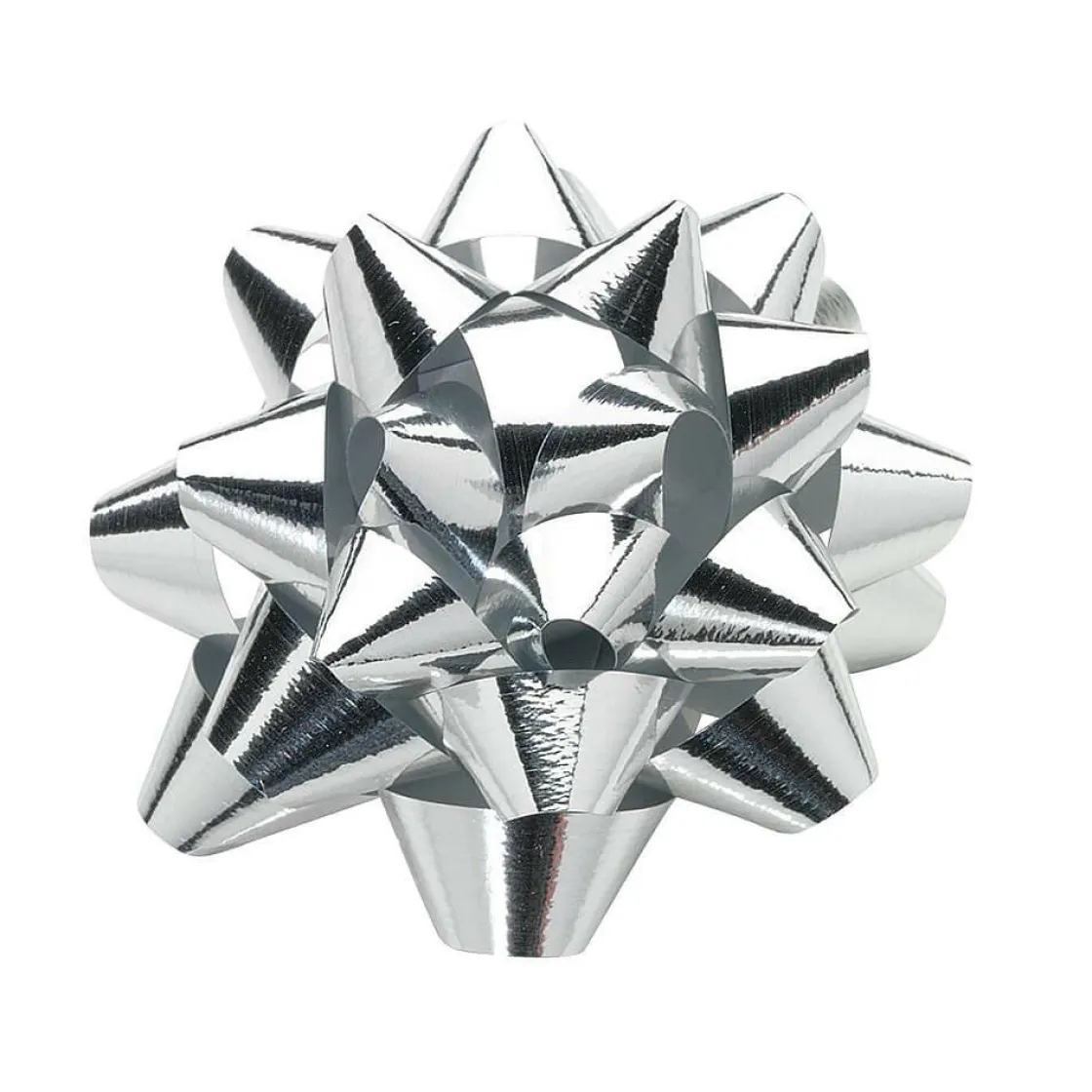 DecoWoerner Lazos De Regalo>Lazos Decorativos Plateados Para Pegar Ø 6 Cm , 25 Piezas