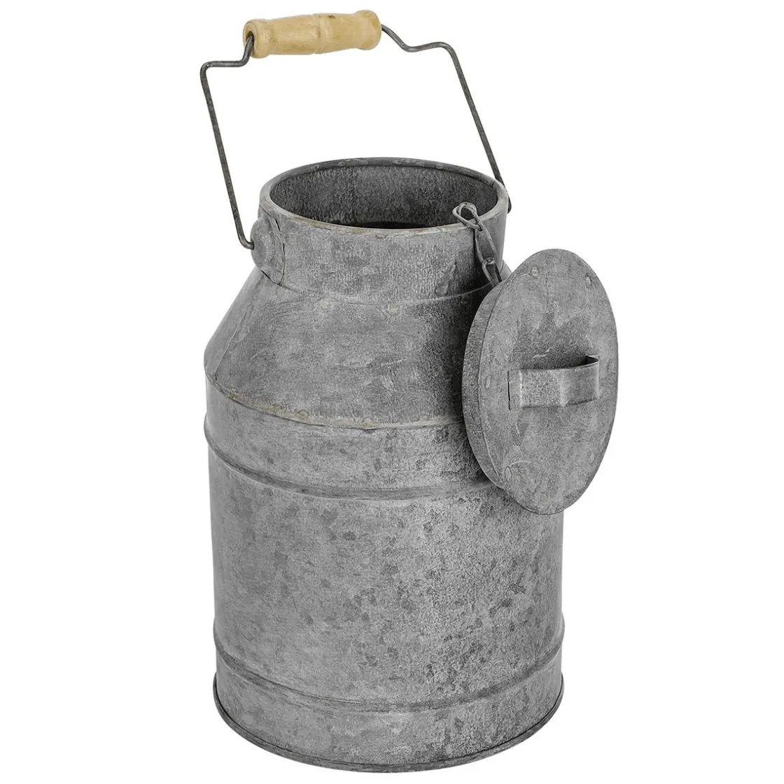 DecoWoerner Decoración Temática|Macetas Y Artículos De Decoración>Lechera Nostálgica De Zinc 9 X 22 Cm