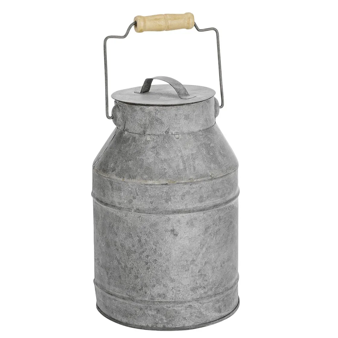 DecoWoerner Decoración Temática|Macetas Y Artículos De Decoración>Lechera Nostálgica De Zinc 9 X 22 Cm