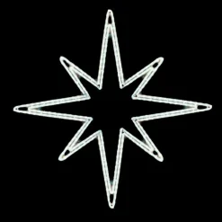 DecoWoerner Luces De Navidad>LED Estrella Metálica , Blanco Frío Ropelight 85 X 85 Cm (L X A)