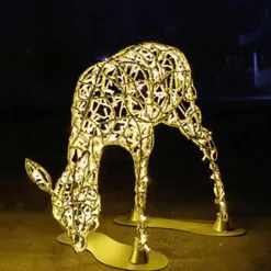 DecoWoerner Luz Decorativa|Decoración De Animales>LED Fawn Hembra Para Exterior 100 Cm