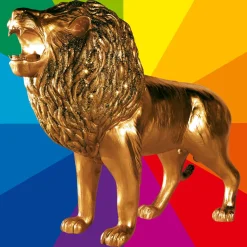 DecoWoerner Decoración De Animales>León Decorativo, Longitud: 140 Cm