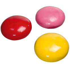 DecoWoerner Chupetes Xxl>Lentejas De Chocolate XXL Alimento De Imitación Ø 15 Cm Rojo/fucsia/amarillo