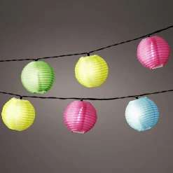 DecoWoerner Decoración Temática|Decoración De Verano>Linterna LED De Colores Con Cadena De 950 Cm