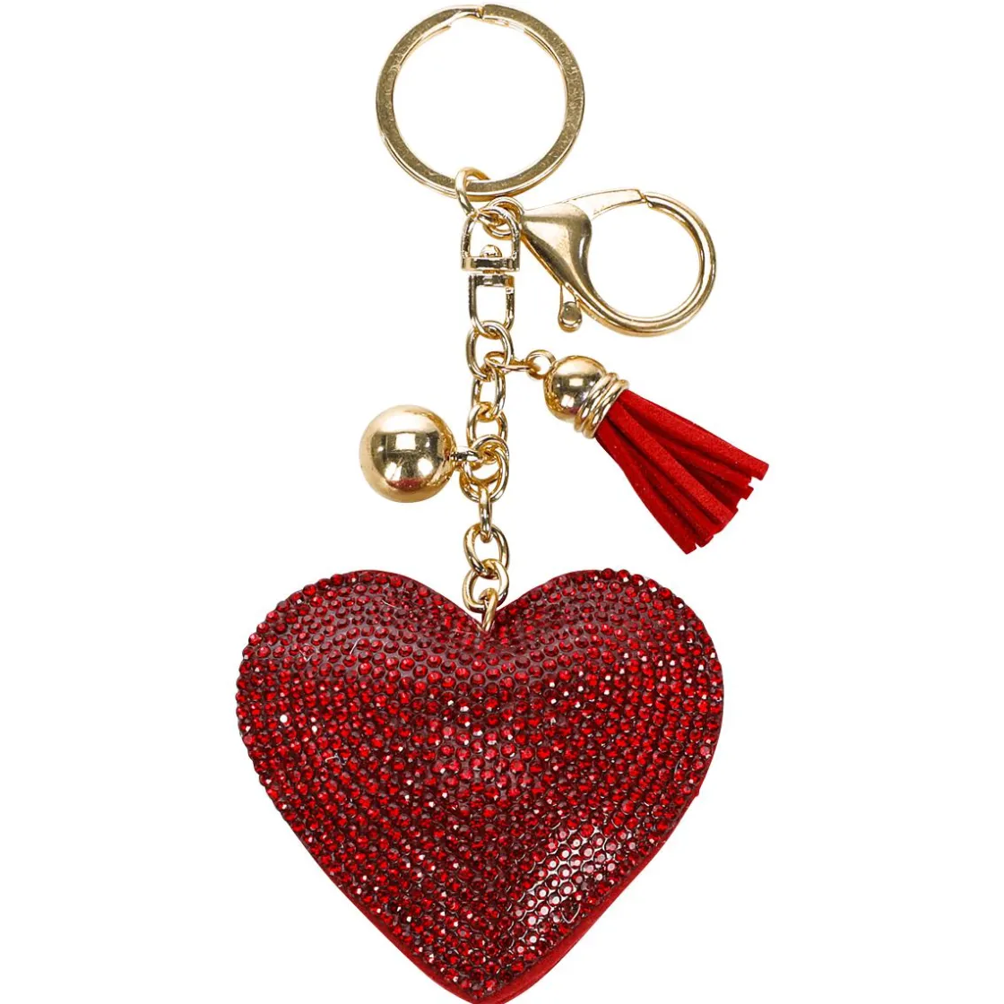DecoWoerner Bolsas De Regalo Y Bolsas Portátiles|Decoración Temática>Llavero Corazón 6 Cm Con Ojal