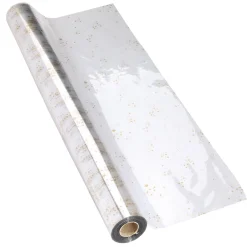 DecoWoerner Film Polipropileno>Lámina De Plástico Para Regalo Con Adornos Navideños 70 Cm, 100 M
