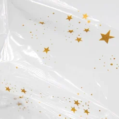 DecoWoerner Film Polipropileno>Lámina De Plástico Para Regalo Con Adornos Navideños 70 Cm, 100 M