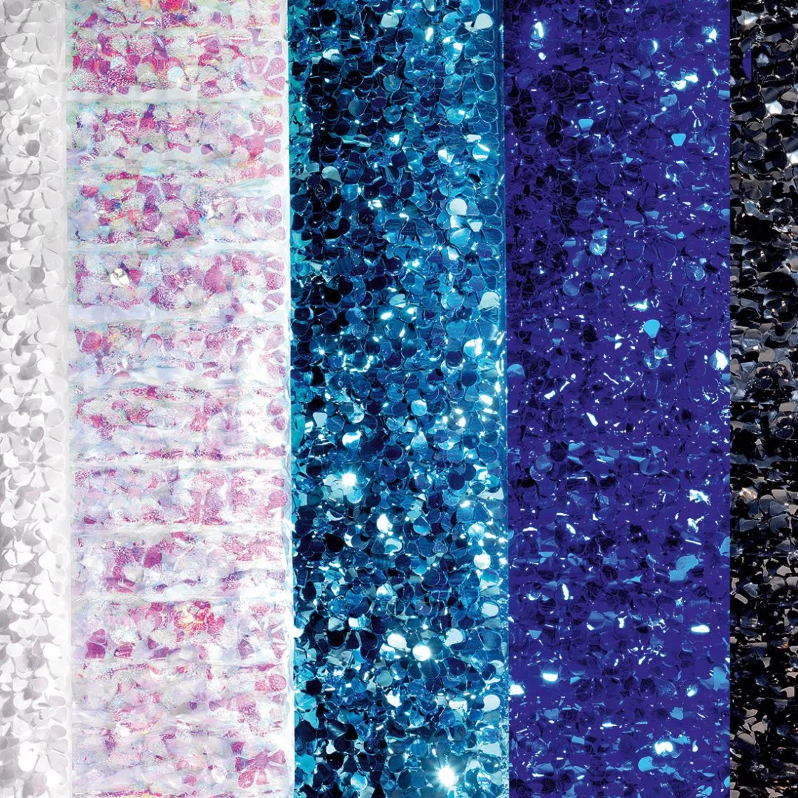 DecoWoerner Láminas Y Películas Decorativas|Decoración De Invierno>Lámina Troquelada Iridiscente De 90 Cm De Ancho, Snow Flake