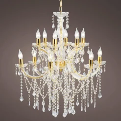 DecoWoerner Luz Decorativa|Decoración Temática>Lámpara De Cristal Deco De 78 Cm
