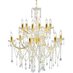 DecoWoerner Luz Decorativa|Decoración Temática>Lámpara De Cristal Deco De 78 Cm