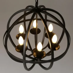 DecoWoerner Luz Decorativa|Decoración Temática>Lámpara Globo De Metal