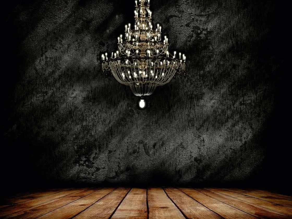 DecoWoerner Bandera Xxl>Lona XXL "Chandelier" De Lona De Camión Ignífuga 300 X 400 Cm