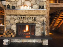 DecoWoerner Pancartas Temáticas|Pancartas De Navidad E Invierno>Lona XXL "Chimenea Abierta" De Lona De Camión Ignífuga 250 X 330 Cm
