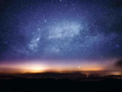 DecoWoerner Pancartas Temáticas|Bandera Xxl>Lona XXL "Estrellas En El Cielo Nocturno" De Lona De Camión Ignífuga 250 X 330 Cm
