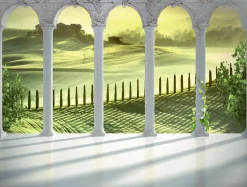 DecoWoerner Pancartas Temáticas|Pancartas De Verano>Lona XXL "Paisaje De La Toscana" De Lona De Camión Ignífuga 250 X 330 Cm