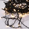 DecoWoerner Luces De Navidad>Luces De Hadas Negro 9 M, 120 LED Blanco Cálido IP44