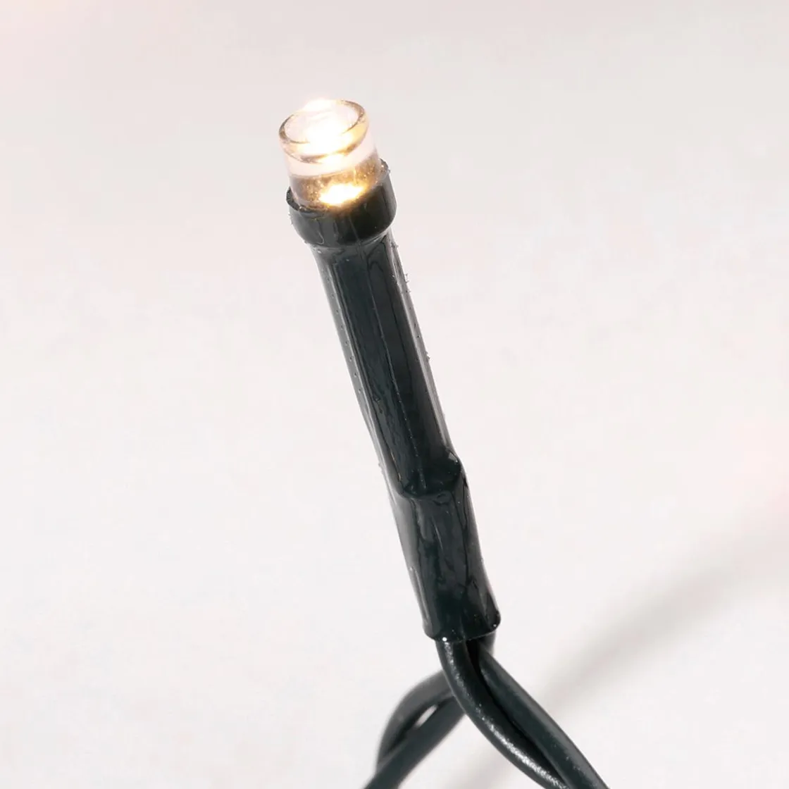 DecoWoerner Luces De Navidad>Luces De Hadas Negro 9 M, 120 LED Blanco Cálido IP44