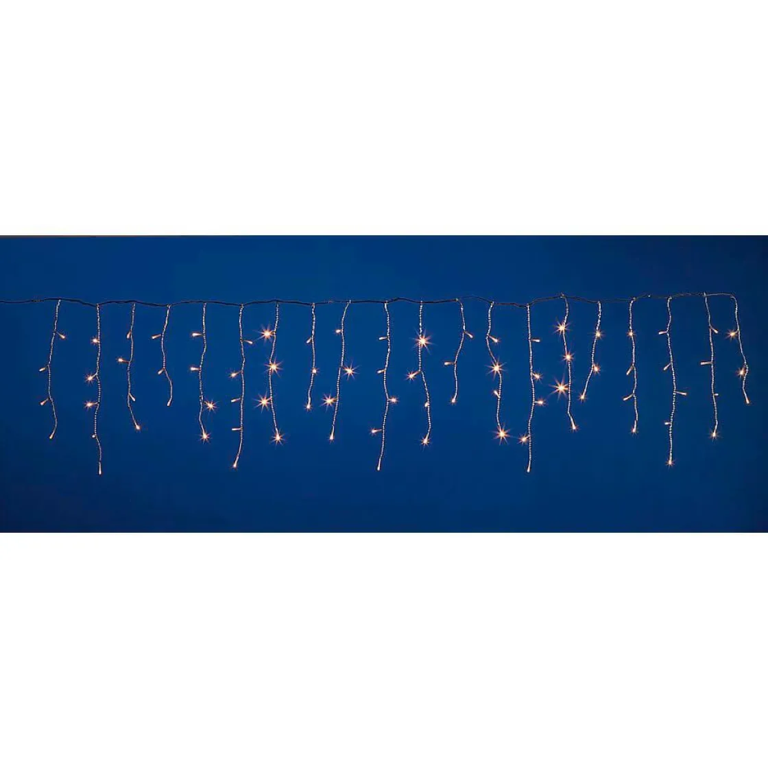 DecoWoerner Luces De Navidad>Luz Icicle Light LED 24 V Para Exteriores, 152 LED, 200 X 100 Cm