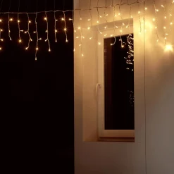 DecoWoerner Luces De Navidad>Luz Icicle Light LED Para Uso Profesional Sistema IP20, 228 LED, 300 X 100 Cm, Sin Cable