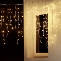 DecoWoerner Luces De Navidad>Luz Icicle Light LED Para Uso Profesional Sistema IP20, 228 LED, 300 X 100 Cm, Sin Cable