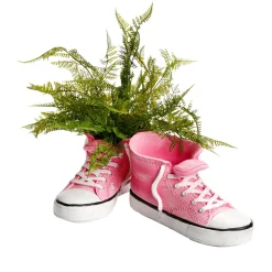 DecoWoerner Decoración De Primavera|Macetas Y Artículos De Decoración>Maceta Con Diseño De Entrenador 27 Cm