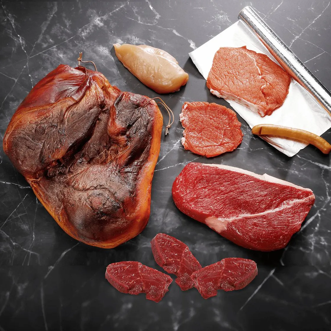 DecoWoerner Carnes Y Embutidos>Maniquí De Carne De Vacuno Cruda 26 Cm