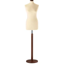 DecoWoerner Bustos De Costura>Maniquí De Costura De Mujer, Busto De 72 Cm, Color Crudo/nuez