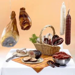 DecoWoerner Carnes Y Embutidos>Maniquí De Salami, Paquete De 2 Piezas