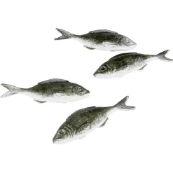 DecoWoerner Pescados Y Mariscos>Maniquí De Sardinas, Paquete De 4 Piezas