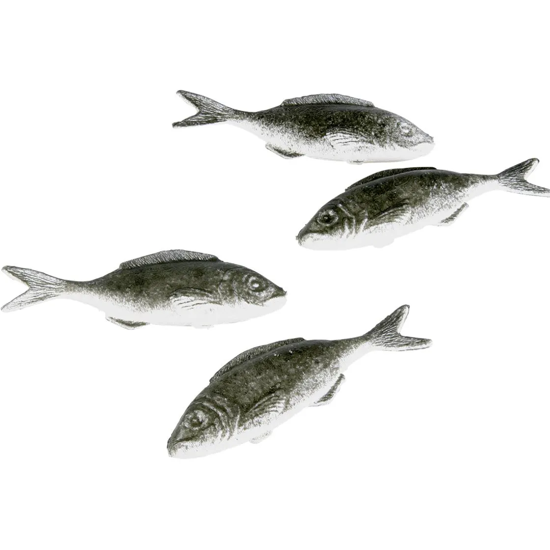 DecoWoerner Pescados Y Mariscos>Maniquí De Sardinas, Paquete De 4 Piezas