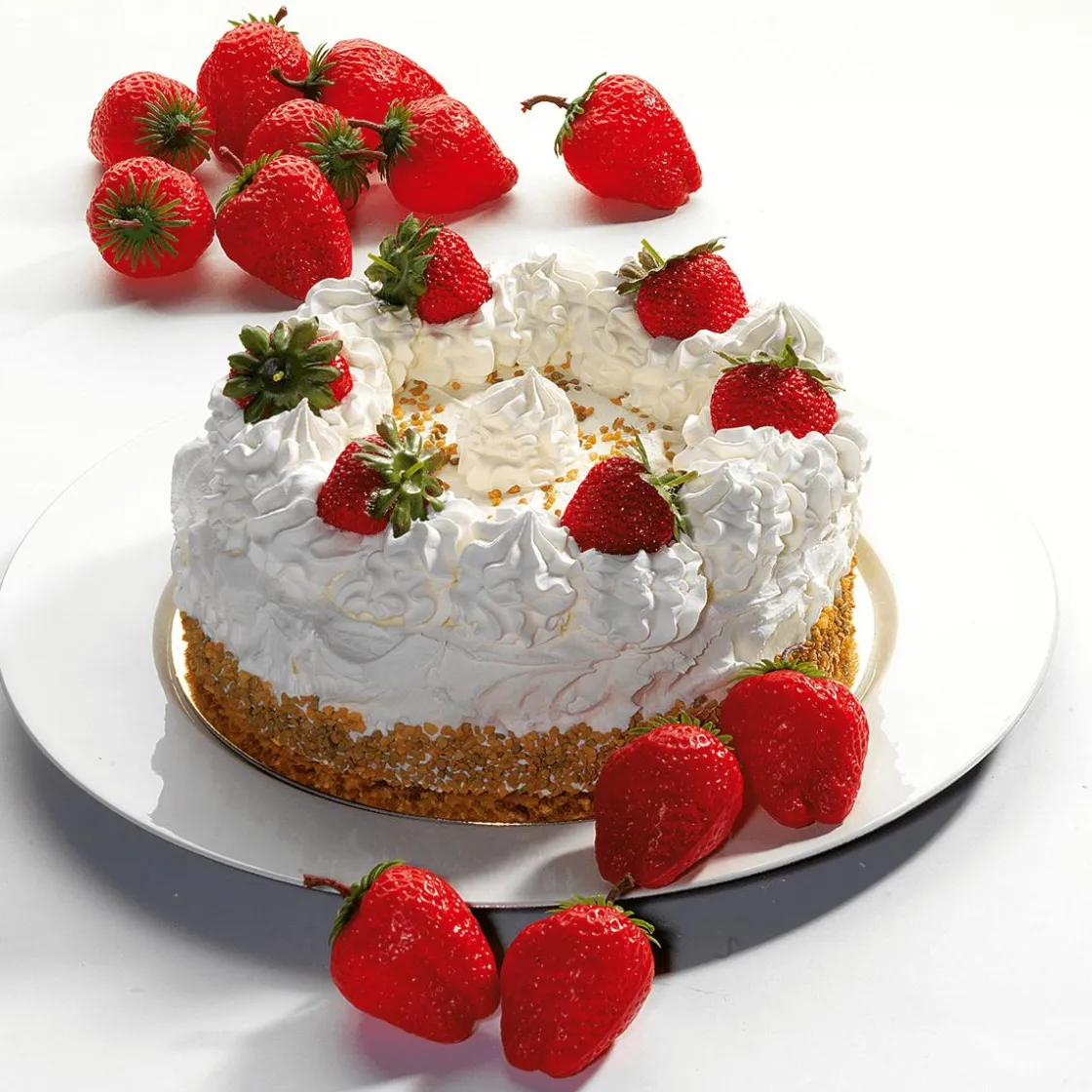 DecoWoerner Pan Y Pastel>Maniquí Para Tarta De Fresa Y Nata 20 Cm Ø