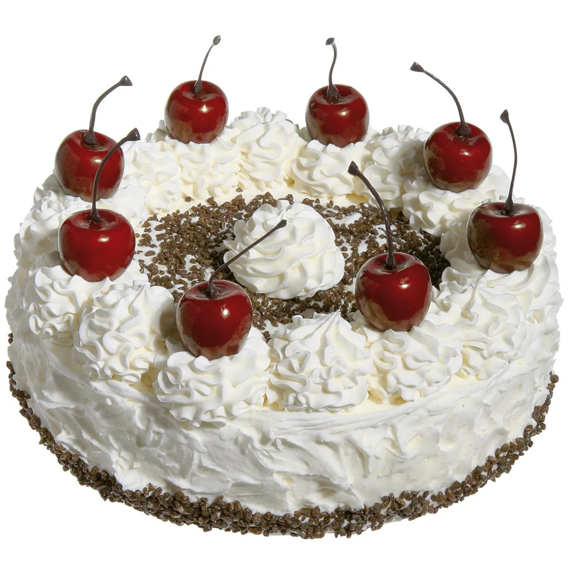 DecoWoerner Pan Y Pastel>Maniquí Para Tarta De Nata Y Cerezas 20 Cm Ø