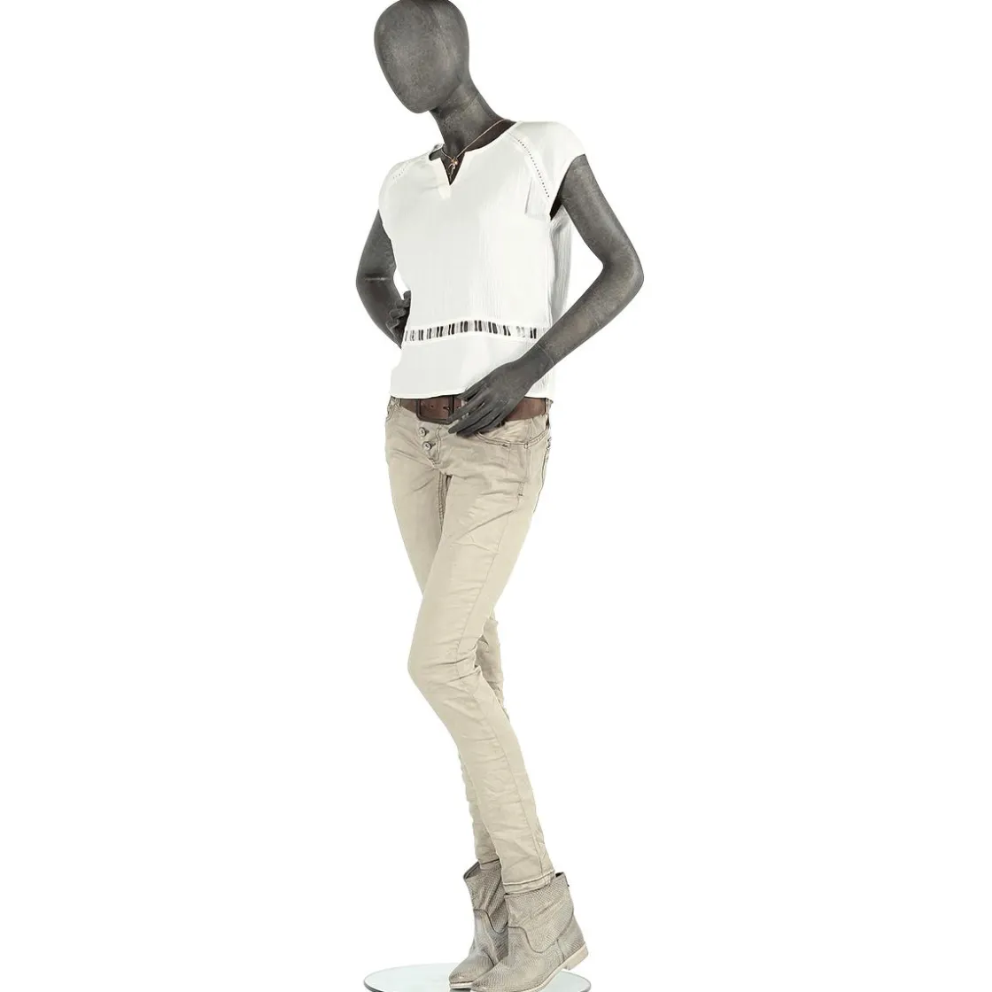 DecoWoerner Maniquíes>Maniquí Premium Mujer, Pierna Izquierda Y Brazo Derecho Doblados