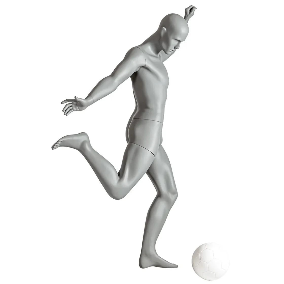DecoWoerner Maniquíes>Maniquí Sport Hombre Futbolista - Pierna Derecha Levantada