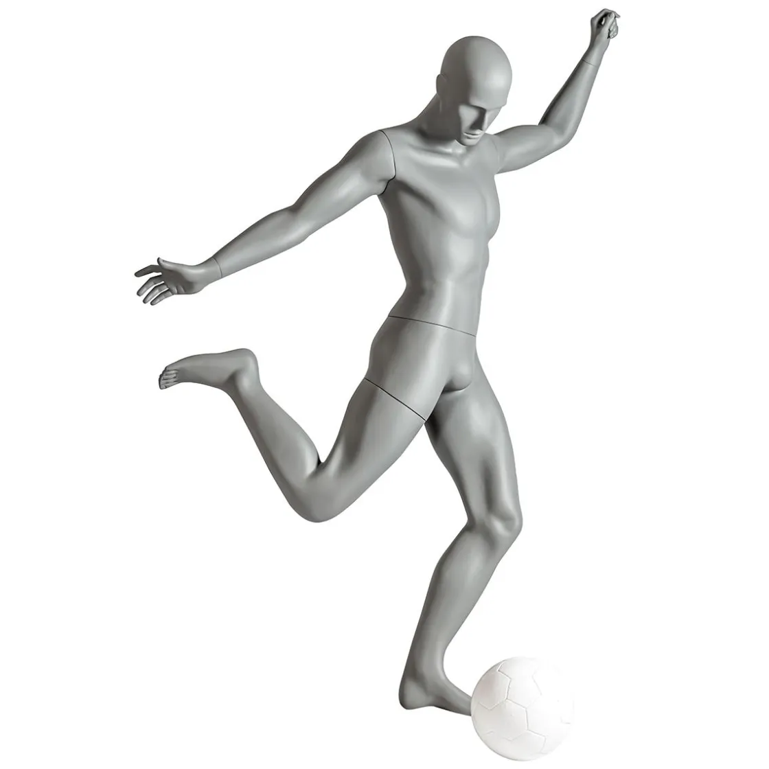 DecoWoerner Maniquíes>Maniquí Sport Hombre Futbolista - Pierna Derecha Levantada