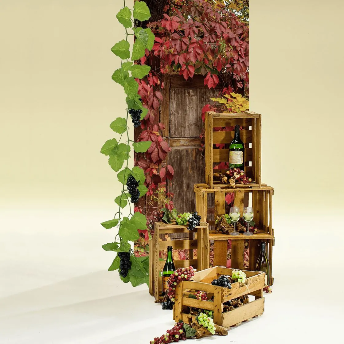 DecoWoerner Decoración De Otoño|Frutas>Maniquíes De Uvas s