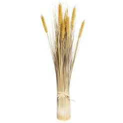 DecoWoerner Decoración De Otoño|Hierba Decorativa>Manojo De Espigas De Trigo Decorativo 60 Cm