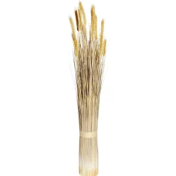 DecoWoerner Decoración De Otoño|Hierba Decorativa>Manojo De Espigas De Trigo Decorativo, 90 Cm